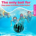thumbnail image 3 of Jeexi Water Ball, 9" – The Ultimate Swimming Pool Game | Pool Water - Melon Ball for Under Water Passing, Dribbling, Diving and Pool Games for Teens, Kids, or Adults, 9 in. Ball Fills with Water, 3 of 10