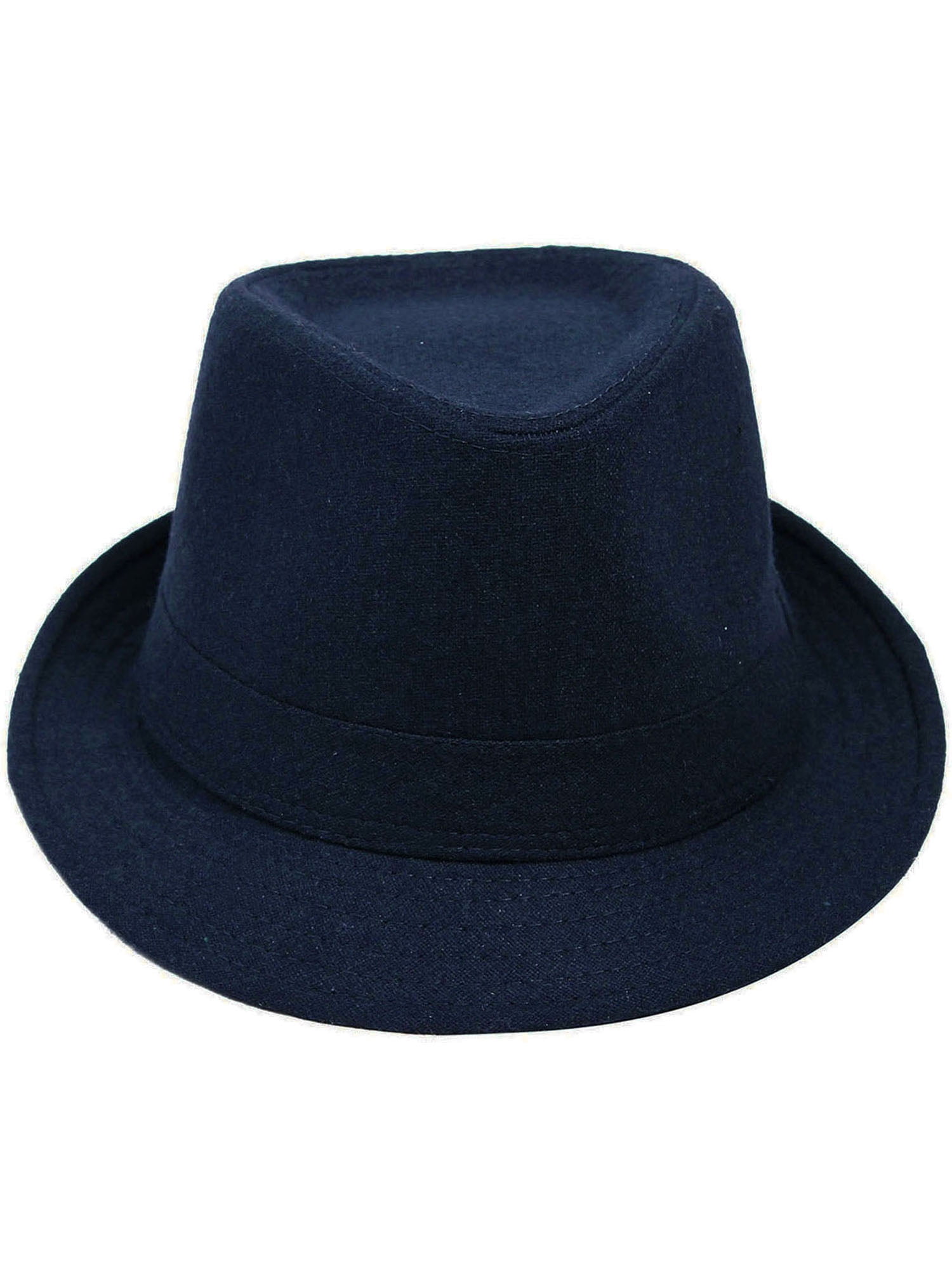 Mens Vintage Structured Dapper Manhattan Fedora Hat