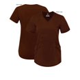 thumbnail image 5 of Adar Pro Scrubs For Women - Modern V-Neck Scrub Top - P7002 - Coffee - L, 5 of 7