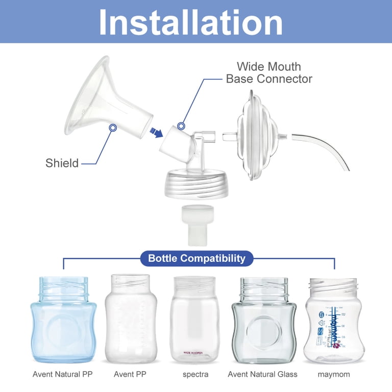 Maymom Replacement Parts For Spectra S1/S2/9 Plus Pumps – Includes 15mm Flanges, Valves, Membranes & Tubes – Compatible