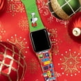thumbnail image 2 of Peanuts Holiday Happiness HD Unisex Watch Band for Apple Watch - 42/44/45/49mm(46mm Series 10) Long Holiday Stamps by Affinity Bands, 2 of 6