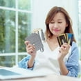 thumbnail image 1 of Clip Mini Wallet RFID Leather Blocking Card Holder Organizer for Everyday Use Commute Business Travel and Shopping, 1 of 3