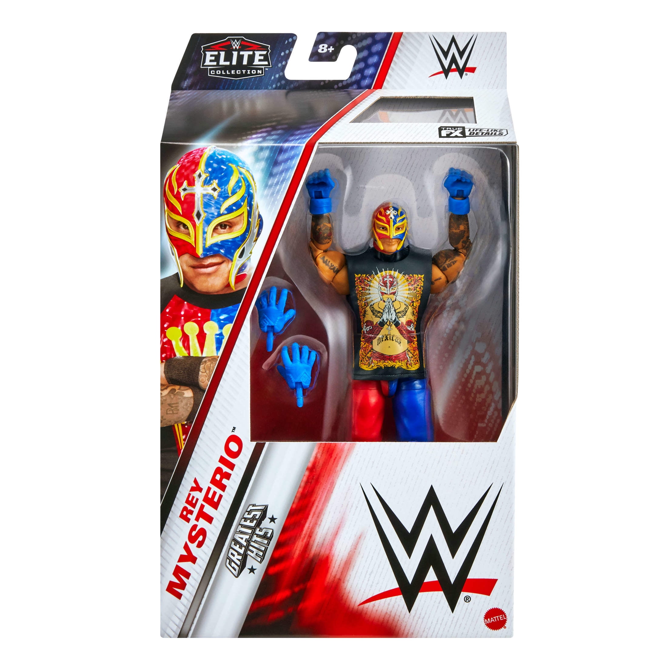 WWE Elite Rey Mysterio Action Figure, Greatest Hits 6-inch Collectible with Articulation & Accessories