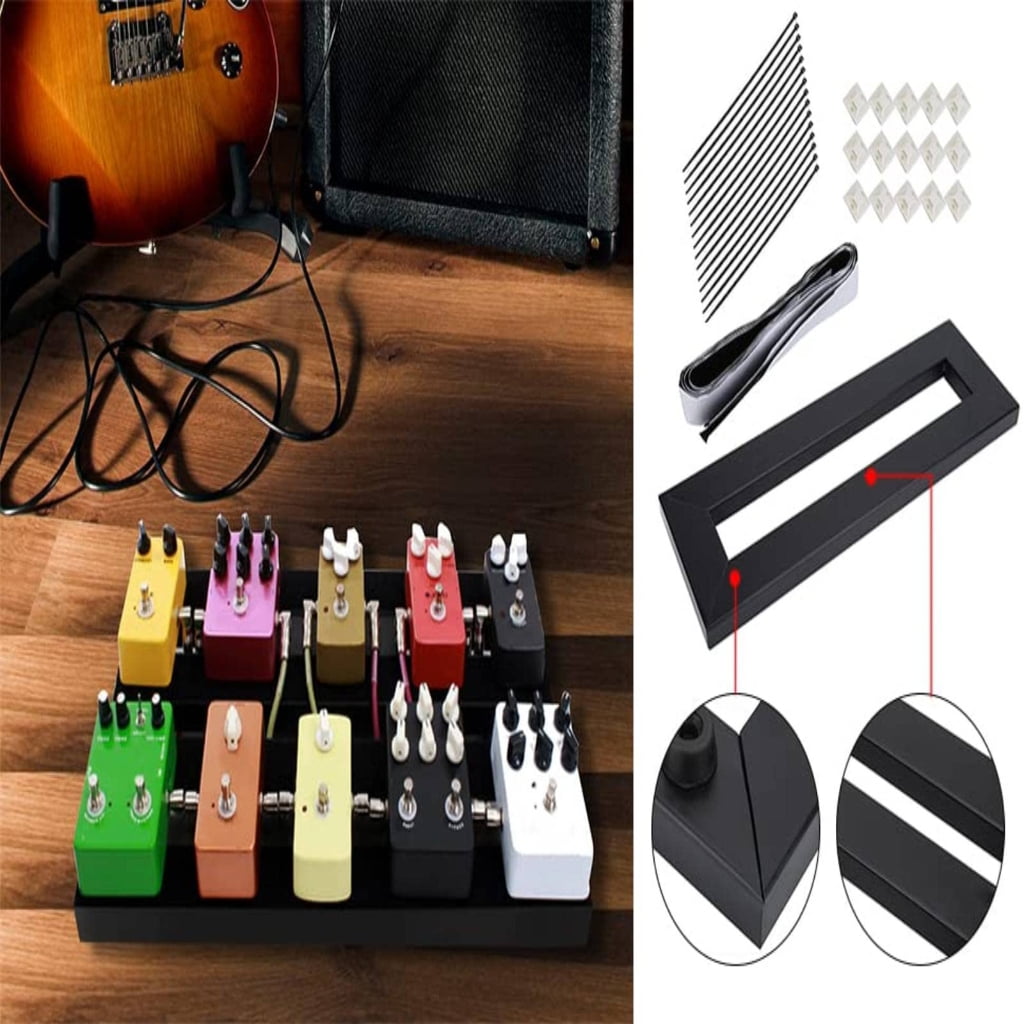 Light Weight Aluminum Alloy Guitar Pedal Case Effect Pedal Organizer Board For Musicians Stage And Studio Small Size