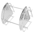 thumbnail image 4 of Corner Shower Rack, 2 Layers Multifunctional Shower Shelf, Silver For Bathroom Dormitory, 4 of 8