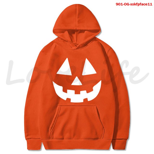Sudadera con capucha de cara de calabaza para hombre y mujer, jersey de cara sonriente para Halloween, ropa con estampado de dibujos animados, prendas de vestir, Tops, invierno, 2021