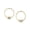 Crystal Clear, variant on 1928 Jewelry 14K Gold Dipped Rectangle Crystal Hoop Stainless Steel Post Earrings (Pink)