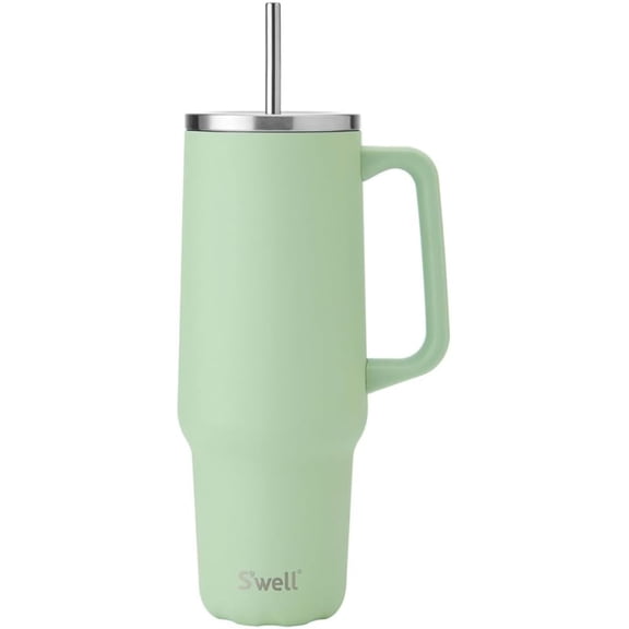 Termo Swell – Vaso Térmica de Acero Inoxidable | Mantiene Bebidas Frías y Calientes por Horas | Color Verde, Capacidad 1.2 Litros
