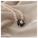 thumbnail image 2 of Collar de perlas de camelia, collar gargantilla de cadena de clavícula femenina, flor de estilo coreano simple, 2 of 6