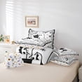 thumbnail image 5 of Feelyou Funny Halloween Ghost Twin Bedding Sets 7-Piece, Gothic Spider Web Bedding Comforter Set, Teens Boys Girls Kids Reversible Sheet Sets, Ultra Soft Home Decor, 5 of 7