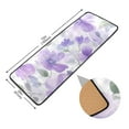 thumbnail image 3 of Light Purple Florals Long Floor Mat Runner Rug Area Mat Noise Reduction Water Absorbent Non-Slip 72" x 24", 3 of 7