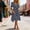 Style1-Black dresses for women, variant on Maqroz Midi Dresses for Women V Neck Short Sleeve Belted Ruched Sundress Floral Printed Soft Cotton Summer Beach Vacation Travel Wedding Guest Cocktail Party Dresses Black XL