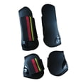 thumbnail image 1 of relayinert 4Pcs Horse Tendon  for Boots Wraps for Riding Performance Competitions Equestrian Black Black, 1 of 6