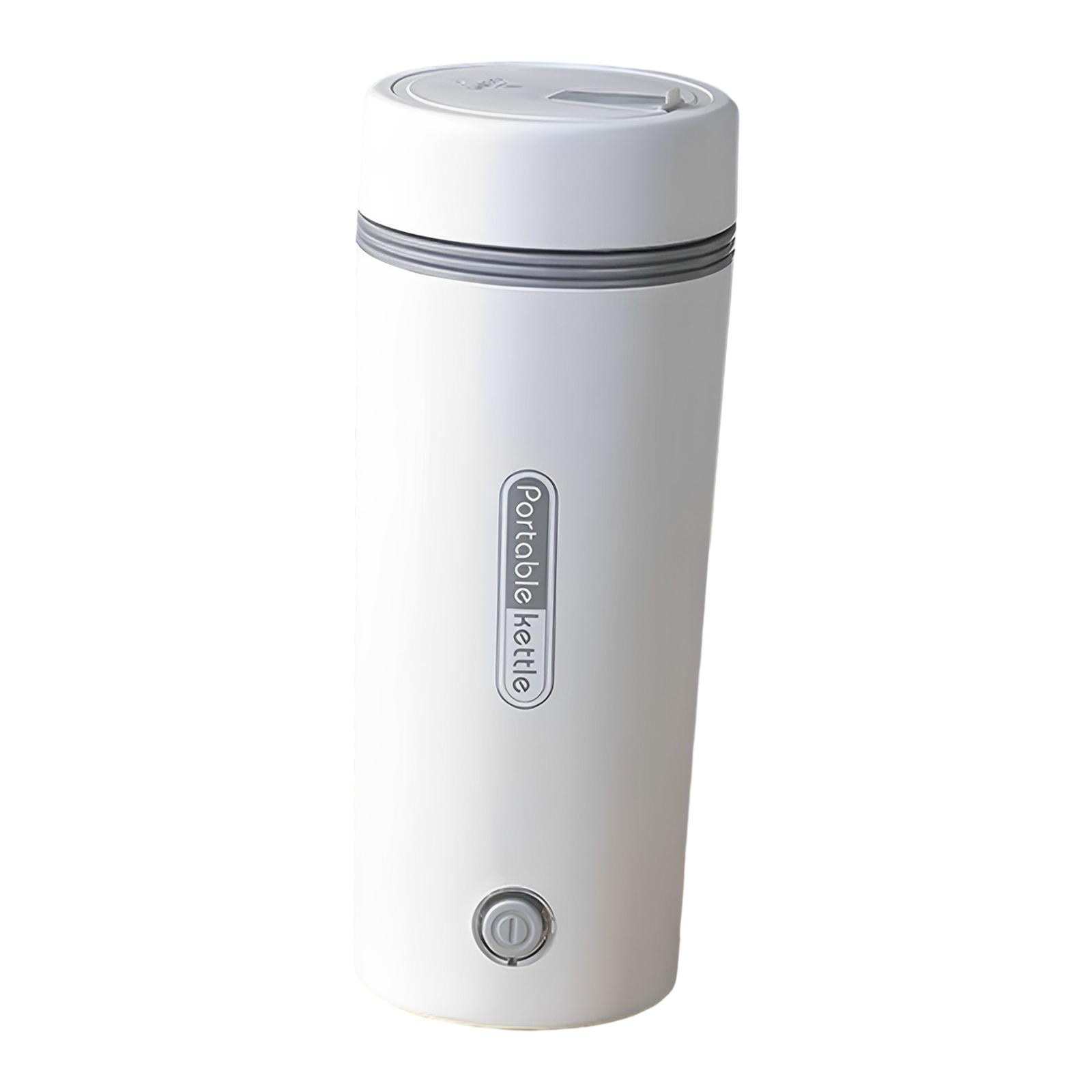 Portable Electric Kettle,Portable Electric Kettle Electric Tea Kettle Home,Electric Kettle Stainless Steel 350ml,Small Electric Kettle Personal Hot Water Boiler,Tea Hot Water Kettle Small white