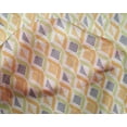 thumbnail image 4 of oneOone Silk Tabby Fabric Diamond Geometric Print Fabric By The Yard 42 Inch Wide, 4 of 4