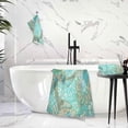 thumbnail image 5 of Coolnut Fantasy Flowers Dragonflies Bath Towels with 1 Washcloth, 27"x54" + 12"x12"100% Cotton Bathroom Towels Set, Ultra Absorbent and Super Soft Bath Towel for Hotel, Home, 5 of 6