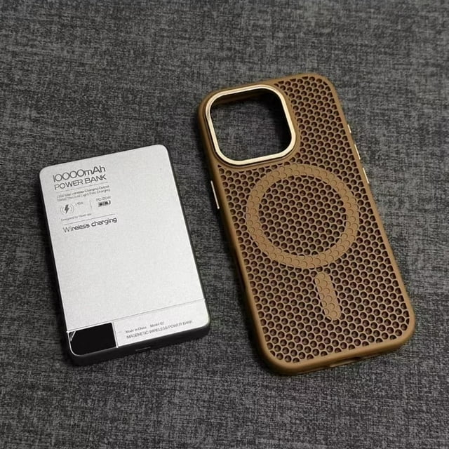 Heat Dissipation Mesh for Magsafe Magnetic Wireless Charge Case for IPhone 16 15 14 Plus 13 12 Pro Max Breathable Armor Cover