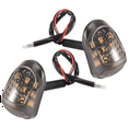 thumbnail image 2 of 12V Yellow Lighting Motorbike Indicators Blinker 9 LED Motorcycle a Pair Piranha Light Flasher Turn Signal, 2 of 8