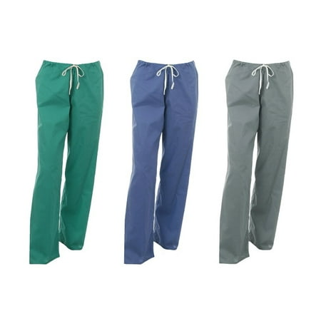 

Unotux Unisex Medical Apparel Doctor Nurse Reversible Uniform Scrub Pants XS-3XL