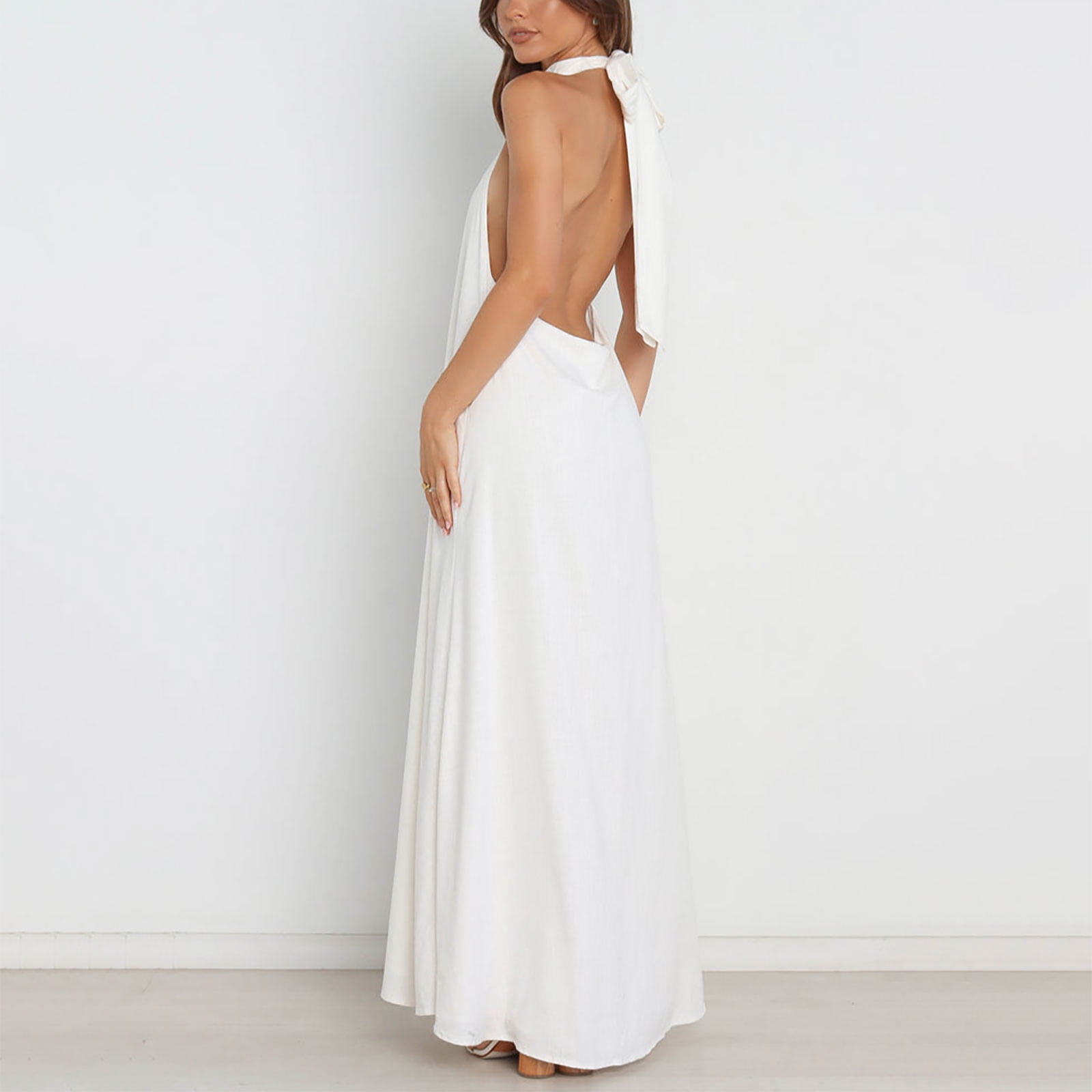 sachin and babi light blue dress Backless Halter Bodycon Mini Dress Black / S - Coquette & Balletcore