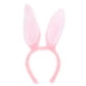 thumbnail image 1 of Diademas con orejas de conejo de peluche (rosa y blanco), 1 of 5