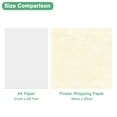 thumbnail image 6 of 38-Sheet Korean Cotton Wrapping Flower Paper, 11.8" Floral Paper [Bright Beige], 6 of 6