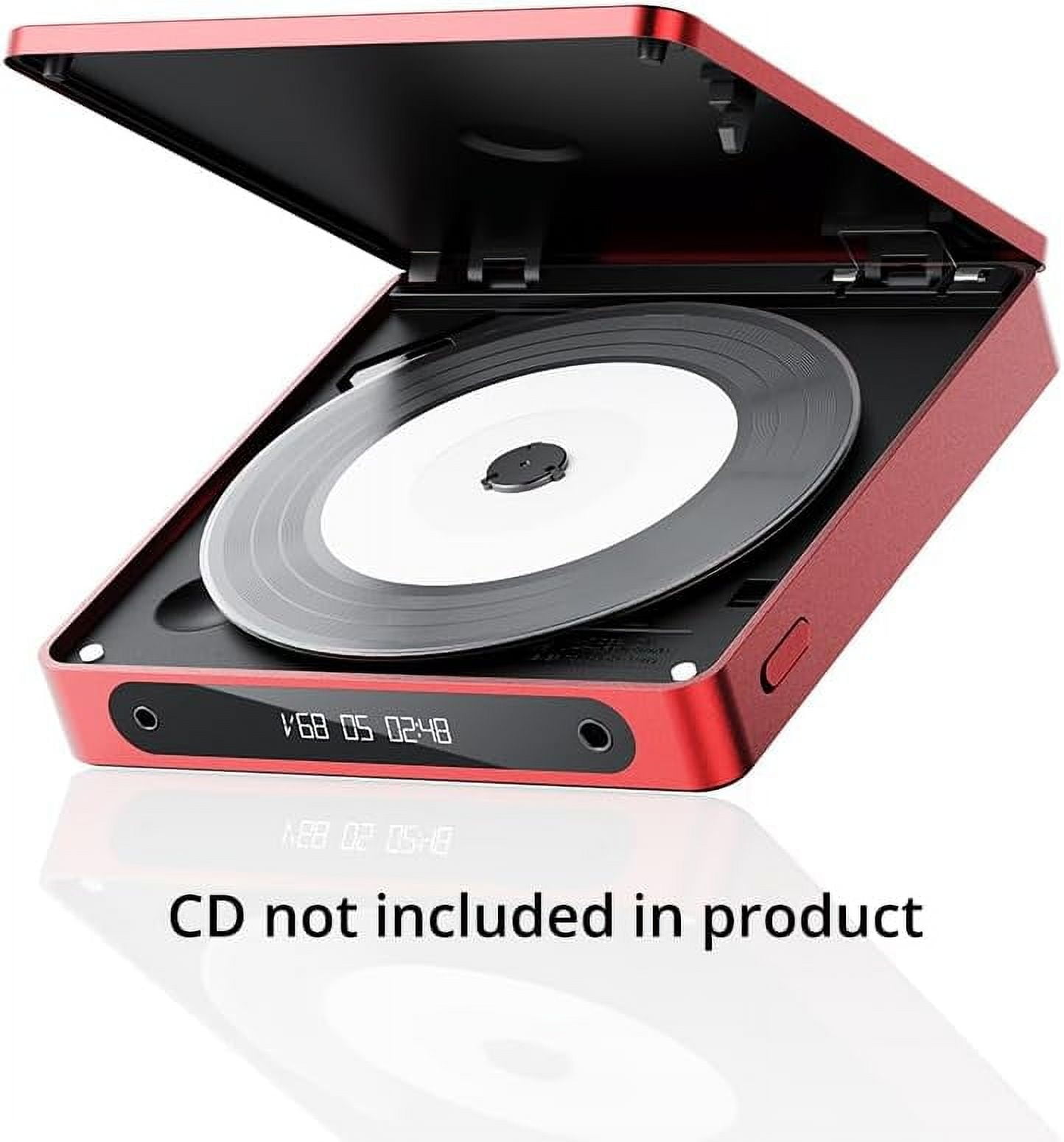FiiO DM13 Multifunctional Portable Stereo CD Player with Long-Lasting Battery, Supports USB Ripping, Optical/coaxial/3.5mm/4.4mm outputs (Red Bluetooth)