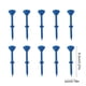 thumbnail image 3 of Pack de 10 clavos no limitantes de vidrio de golf – Soporte de plástico para tees de golf, PE de baja resistencia, diseño curvo duradero, soporte estable para la bola, surtido multicolor, 3 of 6