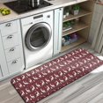 thumbnail image 3 of Red Christmas Deer Pattern Kitchen Rug Mat,Kitchen Runner Rugs Non Skid Washable,Decorative Kitchen Floor Mats for Kitchen,Sink,Laundry,17"x47.2", 3 of 7