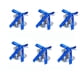 thumbnail image 1 of Mini Árbol de Navidad Navidad Reloj Plástico Colgante 3.5cm Apertura Del Viento Campana Mini Decoración Colgante Ornamento 6 Piezas Azules Decoraciones de Navidad, 1 of 6