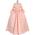 thumbnail image 4 of Women's Pink Rococo Ball Gown Victorian Dress for Stage Performance, 4 of 8