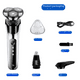 thumbnail image 3 of Afeitadora eléctrica para hombres Double 5000 de alta potencia 4D Beard, afeitadora de barba recargable tipo C, 3 of 4