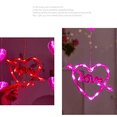 thumbnail image 5 of Valentines Day Lights - Dienrx Valentines Day Window Lights Decorations with Timer, Battery Powered Hanging Red Lighted Heart Shaped Silhouette Sucker Led Lamp for Fireplace Indoor Home Decor, 5 of 5