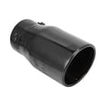 thumbnail image 1 of 1 Pc Slant Cut Exhaust Tip 1.6" - 3.0" Inlet 3.9" Outlet 7.3" Length Tailpipe Universal Car Bolt on Stainless Steel Titanium Tone Rear, 1 of 7