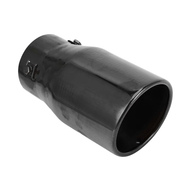 1 Pc Slant Cut Exhaust Tip 1.6" - 3.0" Inlet 3.9" Outlet 7.3" Length Tailpipe Universal Car Bolt on Stainless Steel Titanium Tone Rear