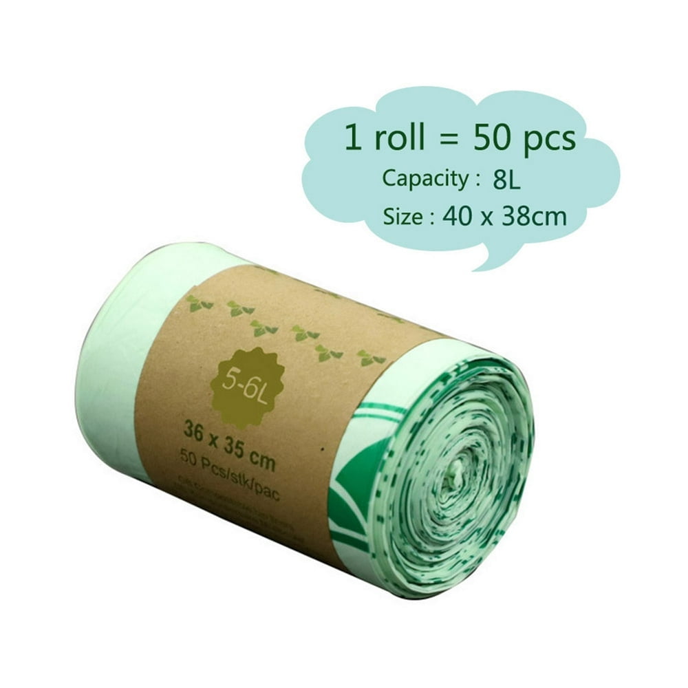 EIMELI 50pcs garbage bag compostable bag garbage bag wastebasket lined kitchen bag