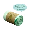 thumbnail image 1 of 50pcs garbage bag compostable bag garbage bag wastebasket lined kitchen bag, 1 of 8