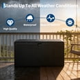 thumbnail image 5 of 120 Gallon Waterproof Large Resin Deck Box Indoor Outdoor, Lockable Storage Container for Patio Furniture Tools, Waterproof Deck Box with Hydraulic Rod Patio Storage Bin for Pool Garden, Black, 5 of 9
