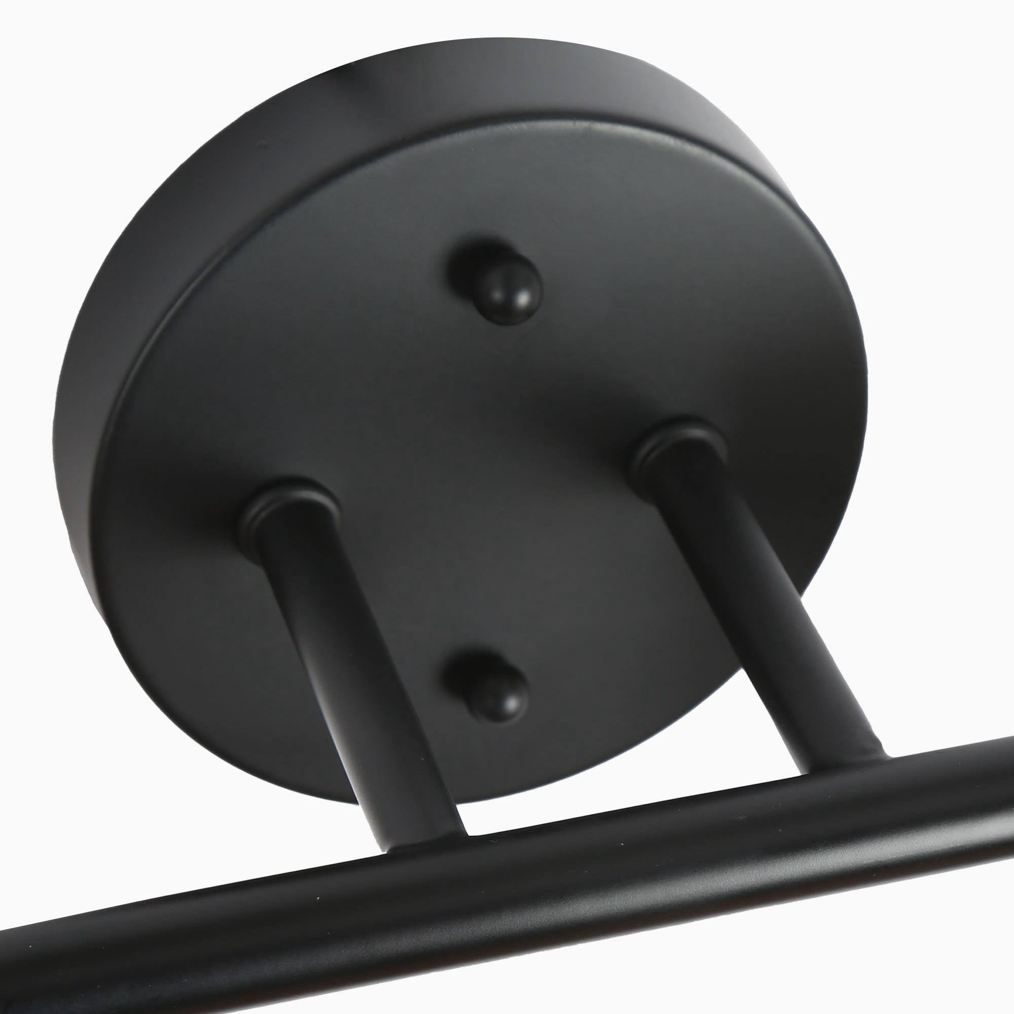 LNC Deferoiry 30-in 4-Light Matte Black LED Modern/Contemporary Vanity Light