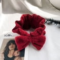 thumbnail image 1 of Diademas de microfibra con lazo, diadema de maquillaje suave para mujeres y niñas, diadema para lavarse la cara, bonita diadema de Spa Ormromra HMFJ047-1, 1 of 2