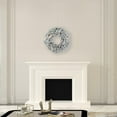 thumbnail image 3 of Vickerman 30" Flocked Kodiak Spruce Artificial Christmas Wreath, Pure White LED Lights, 3 of 3