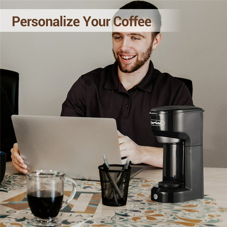 Superjoe Single Serve Coffee Maker for Single Cup Pod & Coffee