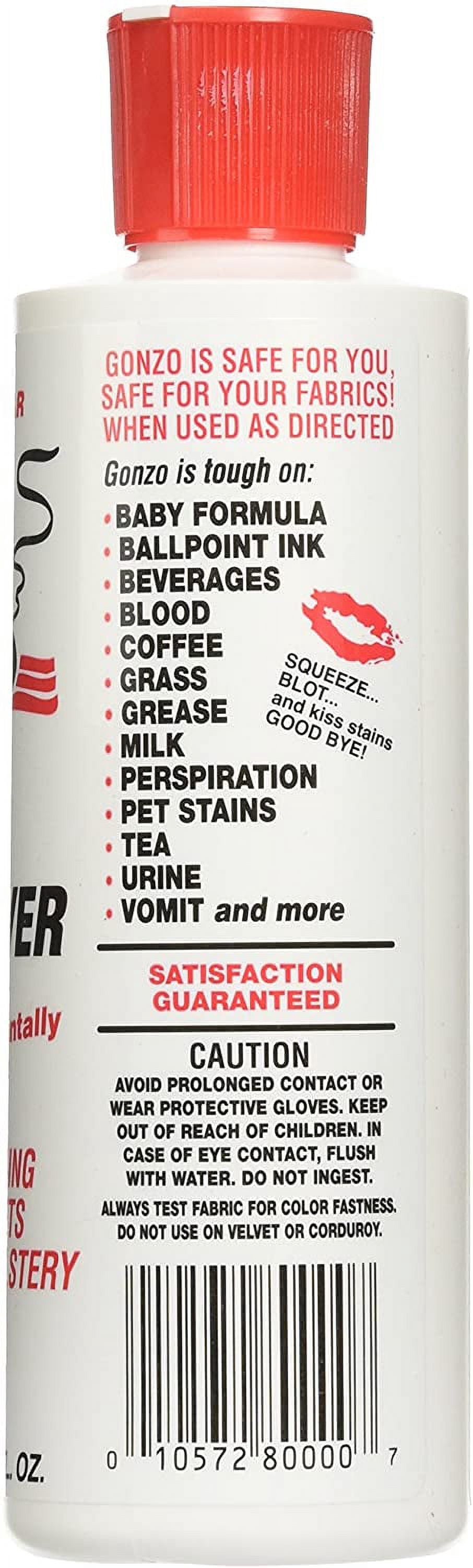 Gonzo No Scent Stain Remover 8 oz Liquid