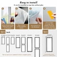 thumbnail image 6 of White Greek Key Window Privacy Film, Geometric Greece Ancient Farmhouse Geo Static Cling UV Sun Blocking Heat Control Window Tint, Non-Adhesive One Way Windows Privacy Cover 17.7''x78.7'', 6 of 7