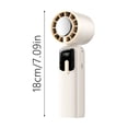 thumbnail image 2 of Portable Fan Quick Handheld Fan With Hanging Strap 199 Speed Settings Three In Handheld Desk/nose Hanging Fan Powered By Rechargeable Battery Suitable For Summer Travel, 2 of 5