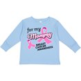 thumbnail image 3 of Inktastic For My Mommy Breast Cancer Awareness Boys or Girls Long Sleeve Toddler T-Shirt, 3 of 5