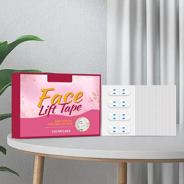Parche Facial Invisible Reafirmante para Papada y Rostro En Forma de V | Mejora Las Arrugas | 8 Horas de Duración | Todo Tipo de Piel | Adhesivo Transpirable | Tirador Invisible | Parche Reafirmante