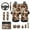 Brown Cow, variant on Yuyamidu Brown Leopard Print Car Seat Cover Set of 13 Fashion Steering Wheel Cover Seat Belt Covers Center Console Pad Keychain Coasters Auto Interior Accessories