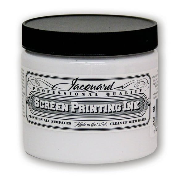 Jacquard Professional Screen Printing Ink, 16 oz., White