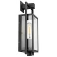 thumbnail image 4 of Nuvo Lighting Exhibit 1 Light Small Wall Lantern Matte Black Finish with Clear Beveled Glass, 4 of 7